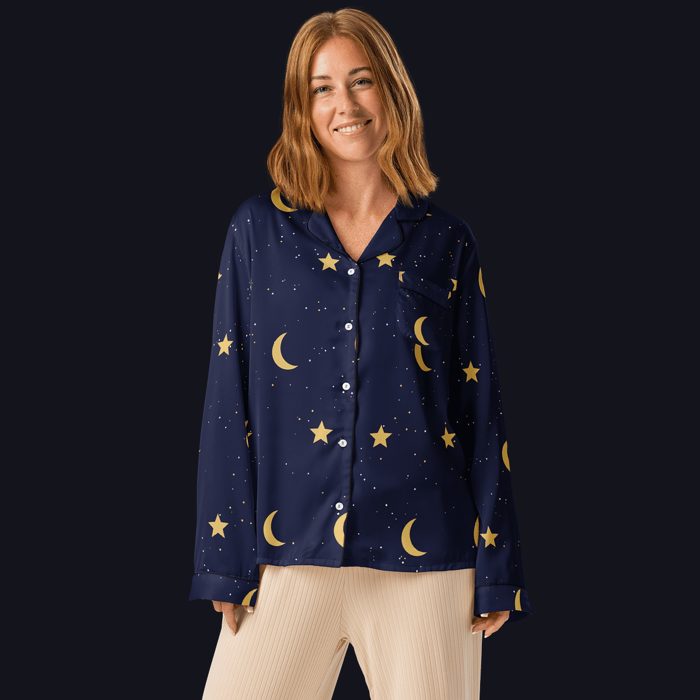 Women's Moon & Stars Pajama Top