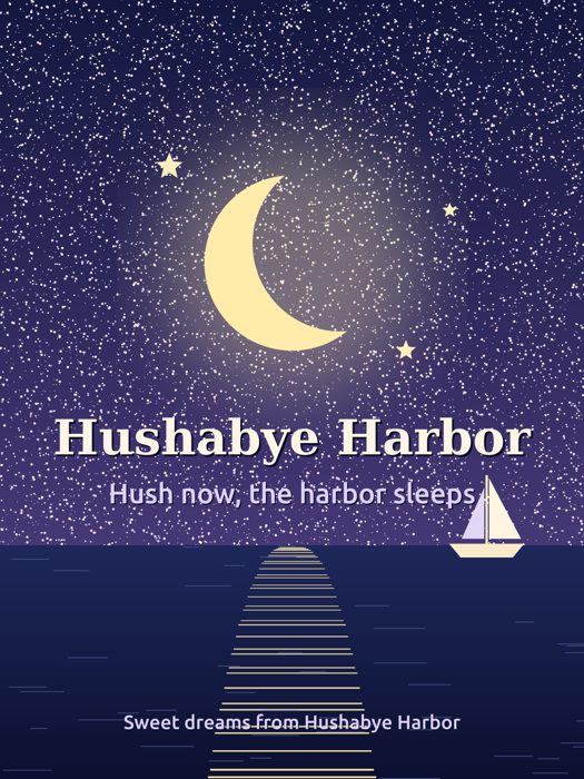 Moonlit Harbor Blanket design